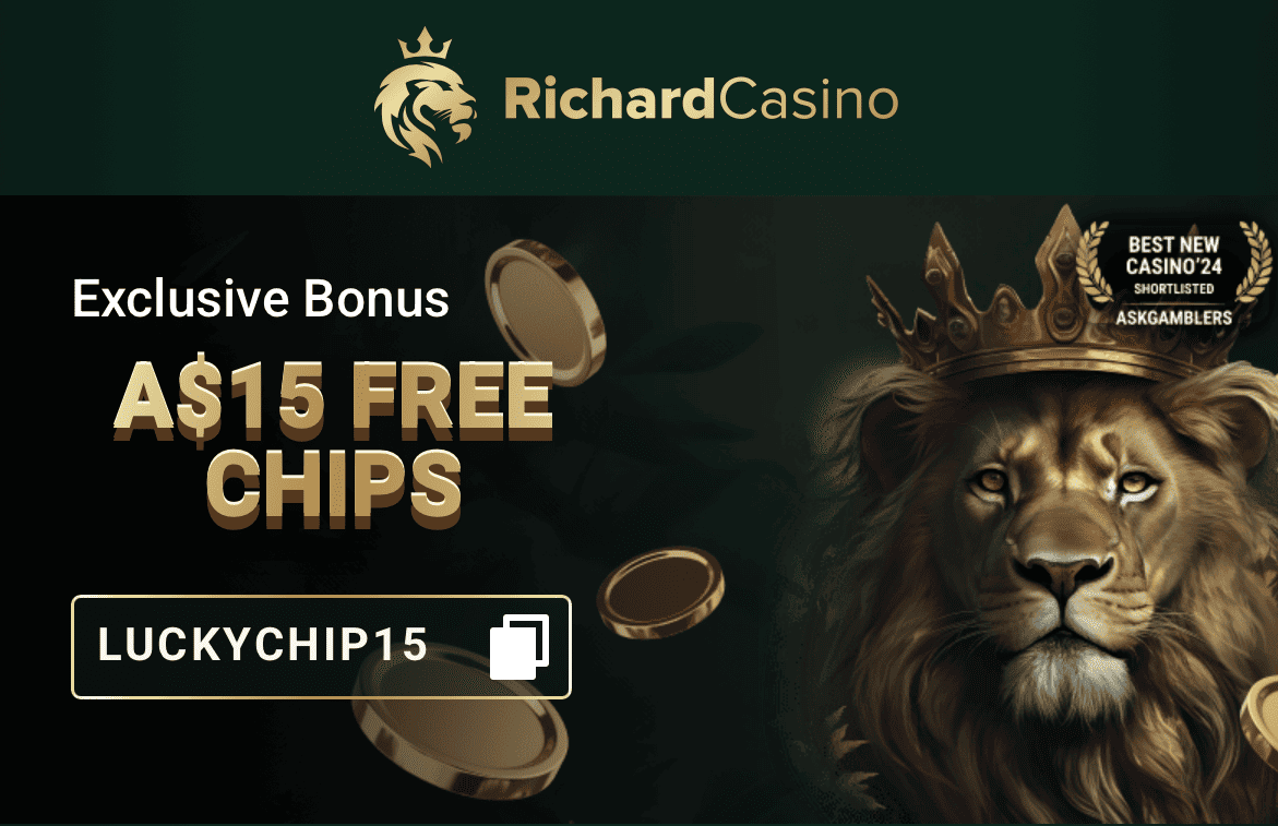 Richard Casino 15 Free Chips No Deposit Bonus Interface